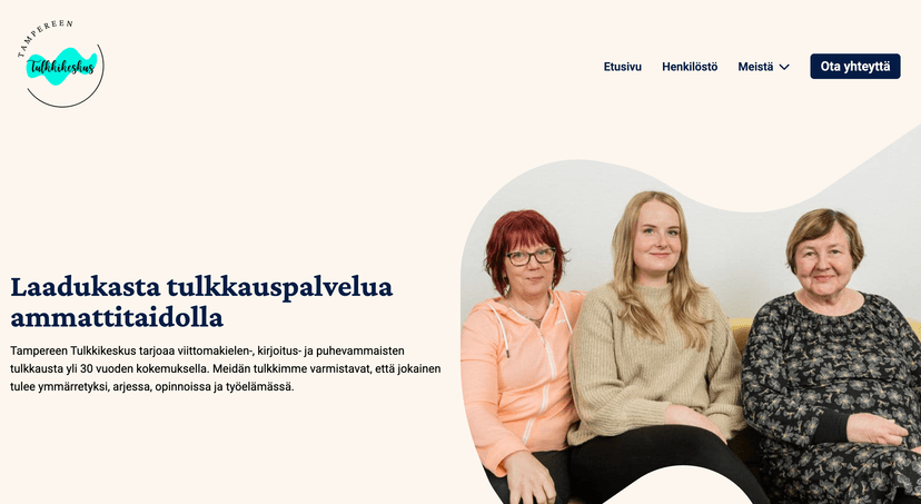 Tulkkikeskus.fi project screenshot